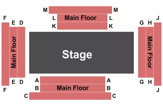 WAXLAX STAGE AT RIVERSIDE THEATRE FL CENTER STAGE Seating Map Seating Chart