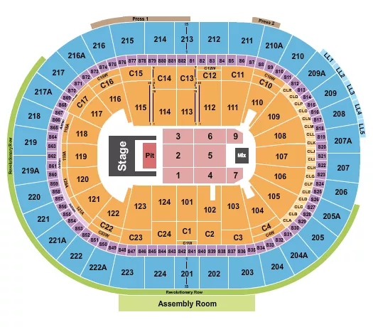 DOJA CAT Seating Map Seating Chart