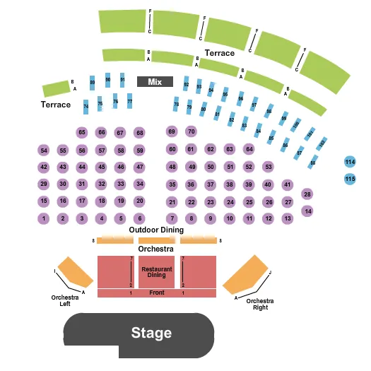CONCERT 2 Seating Map Seating Chart