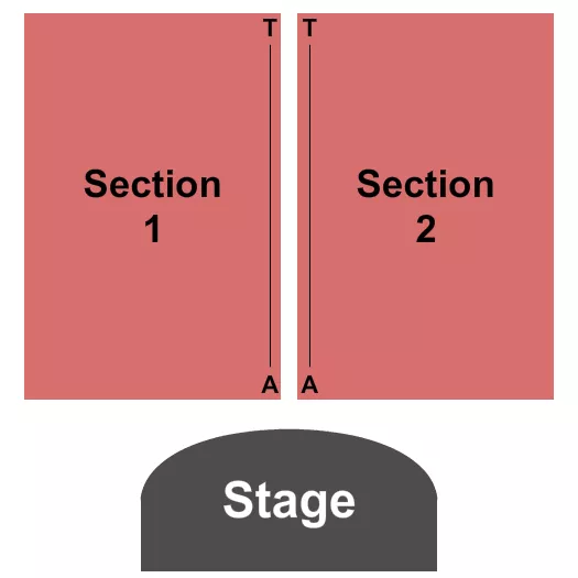 WEST PLAINS CIVIC CENTER THEATER ENDSTAGE Seating Map Seating Chart