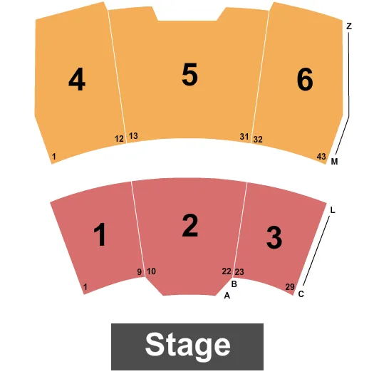 BLACK VIOLIN Seating Map Seating Chart