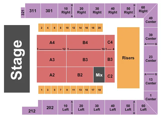 DISNEY LIVE Seating Map Seating Chart
