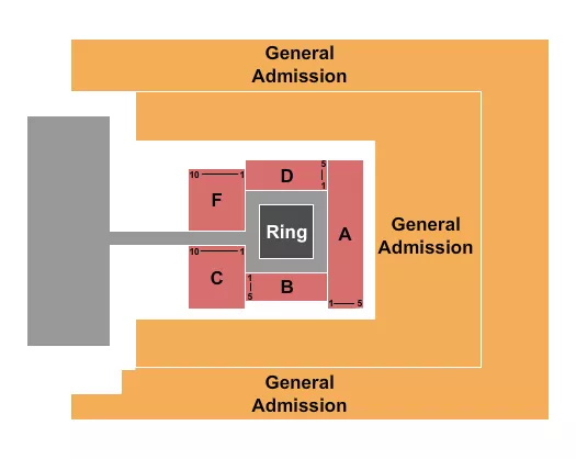 WRESTLING GA Seating Map Seating Chart
