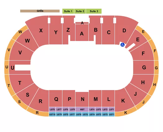 MOTORSPORT Seating Map Seating Chart