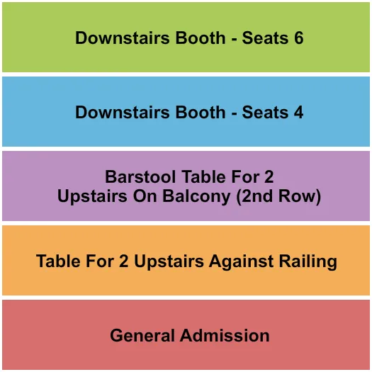 GA BOOTH BARSTOOL 2 Seating Map Seating Chart