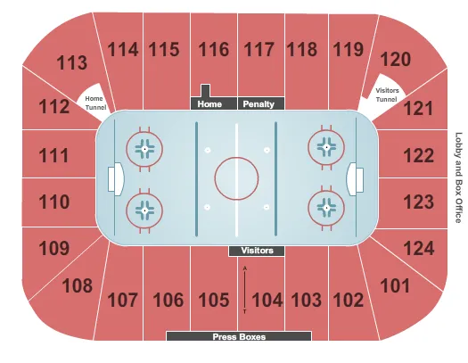 HOCKEY Seating Map Seating Chart