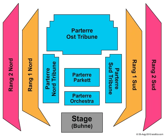 WIENER STADTHALLE HALLE D STING Seating Map Seating Chart