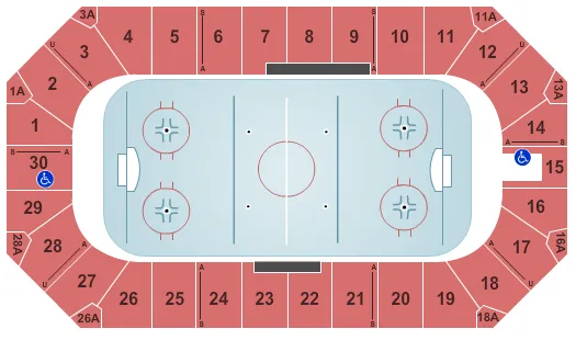 HOCKEY Seating Map Seating Chart