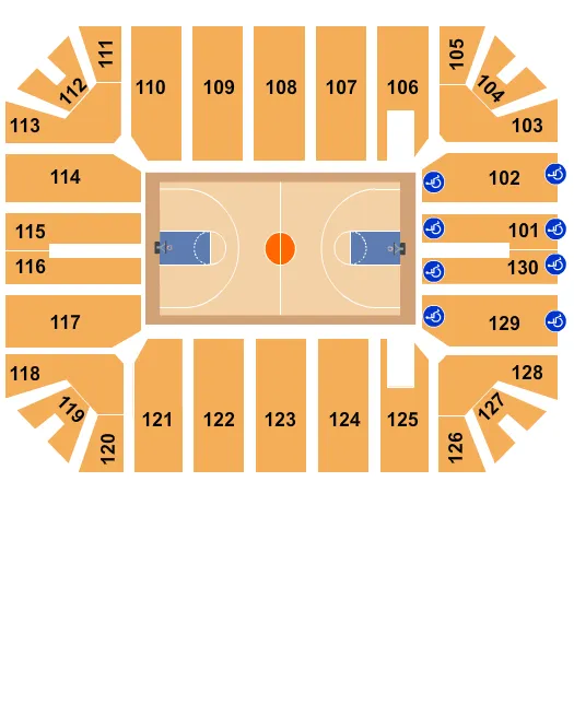 BASKETBALL Seating Map Seating Chart