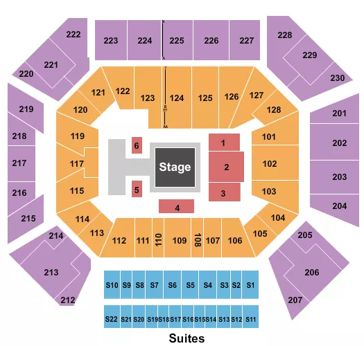 WRESTLING FREESTYLE Seating Map Seating Chart
