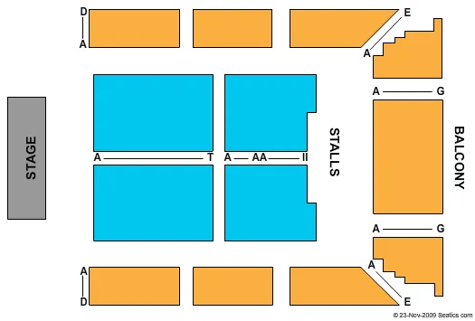 END STAGE Seating Map Seating Chart