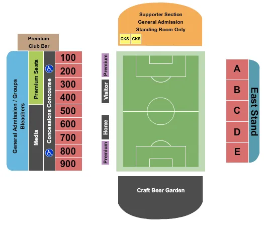 PAN AM GAMES Seating Map Seating Chart