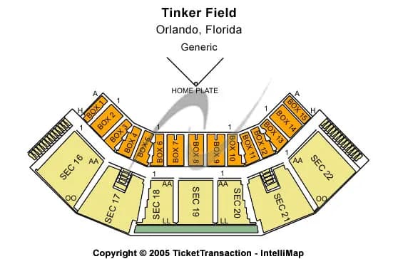  GENERIC Seating Map Seating Chart
