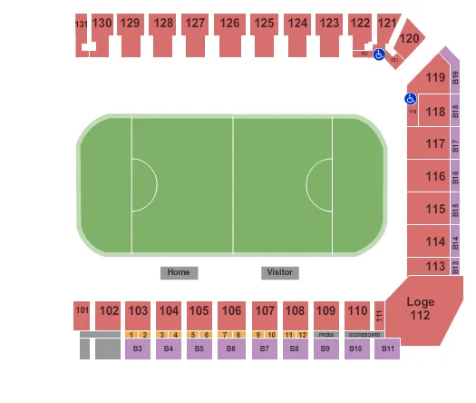  LACROSSE Seating Map Seating Chart
