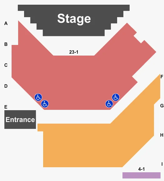  END STAGE Seating Map Seating Chart