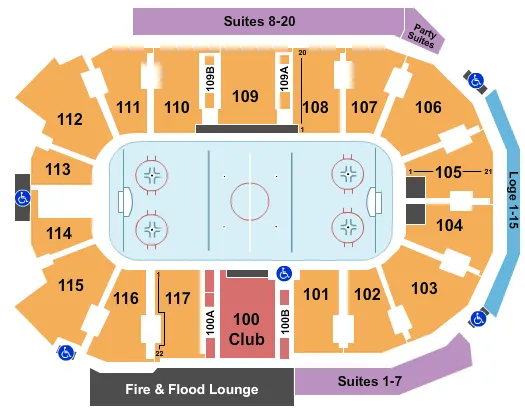  HOCKEY Seating Map Seating Chart