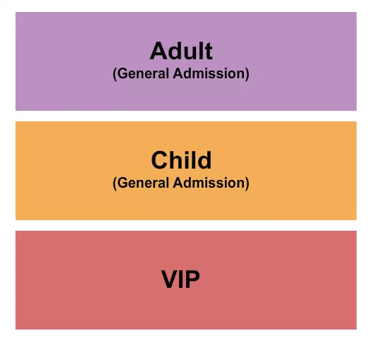  GA ADULT GA CHILD VIP Seating Map Seating Chart