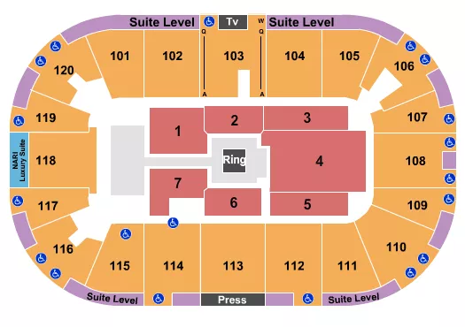  TNA 1 Seating Map Seating Chart