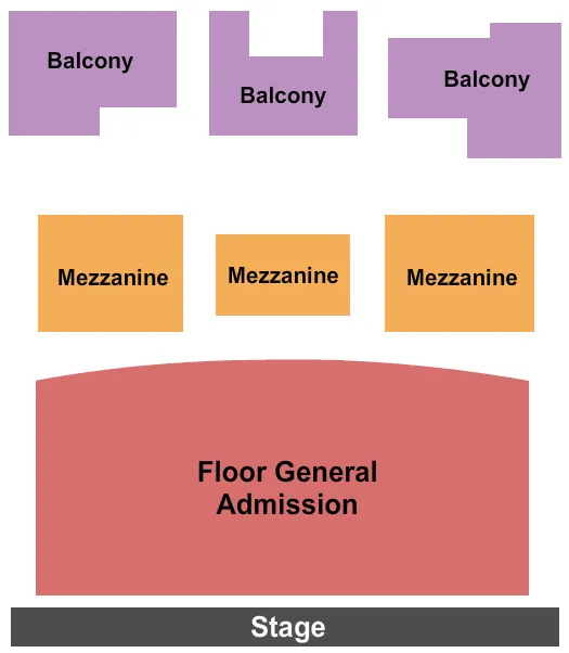  ENDSTAGE GA FLOOR Seating Map Seating Chart