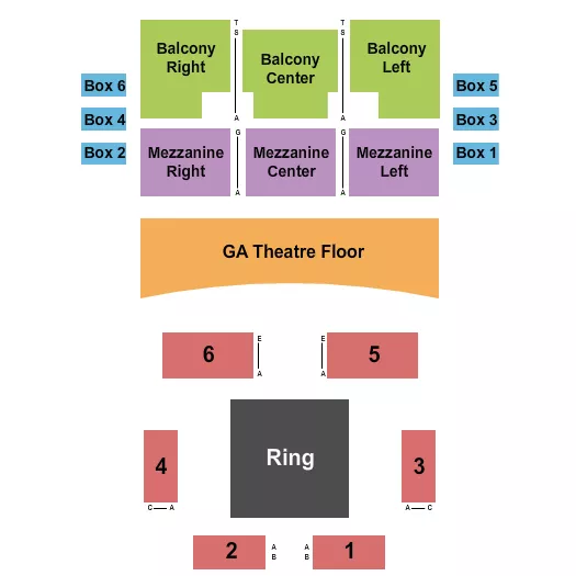  WWE Seating Map Seating Chart