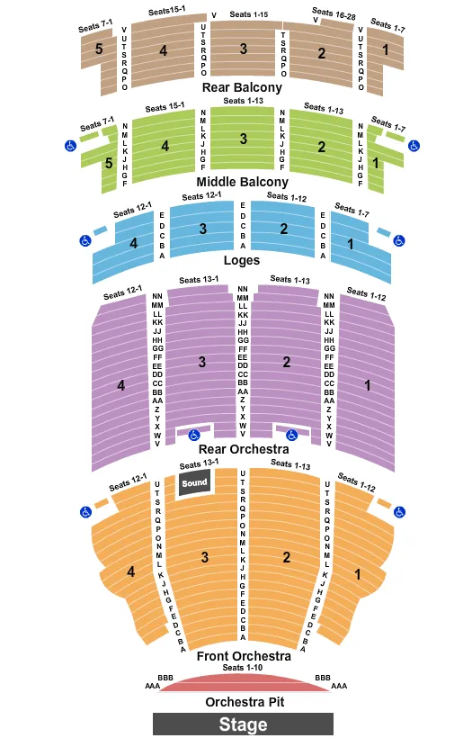  ENDSTAGE PIT Seating Map Seating Chart