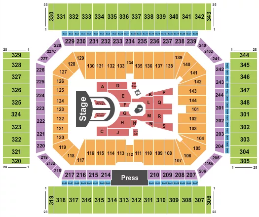  KAROL G Seating Map Seating Chart
