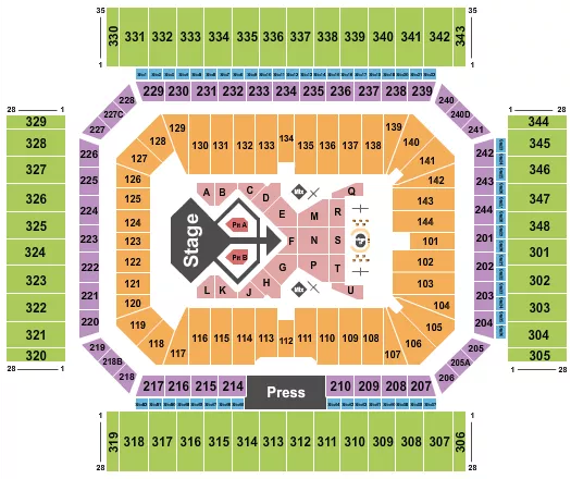 USHER Seating Map Seating Chart