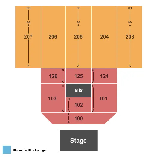  HALF HOUSE Seating Map Seating Chart