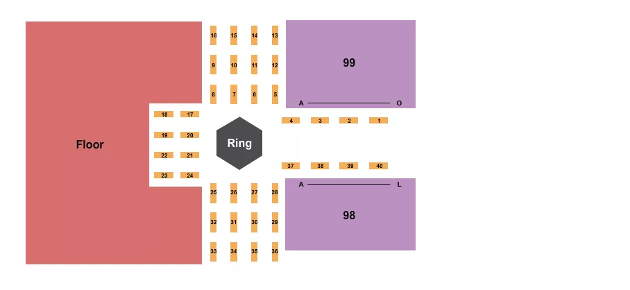  MMA Seating Map Seating Chart