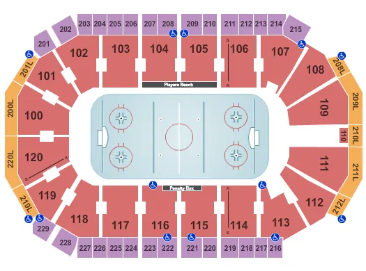  HOCKEY Seating Map Seating Chart