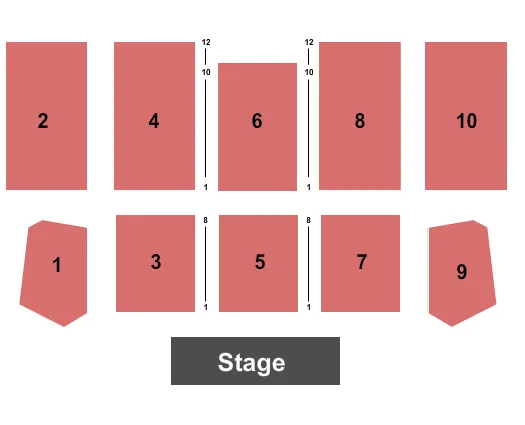  ENDSTAGE 2 Seating Map Seating Chart