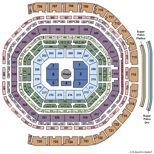  UFC Seating Map Seating Chart
