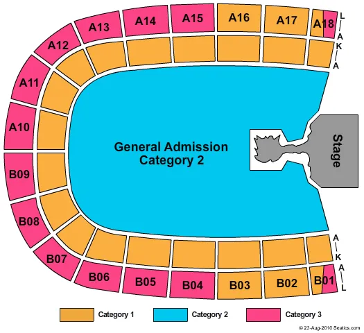  LADY GAGA Seating Map Seating Chart