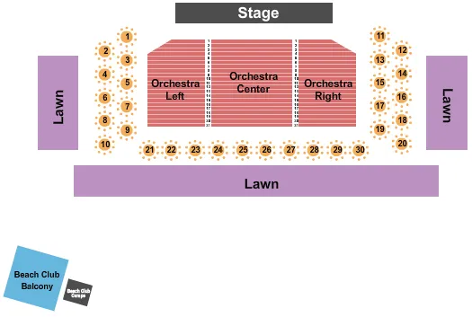  ENDSTAGE Seating Map Seating Chart
