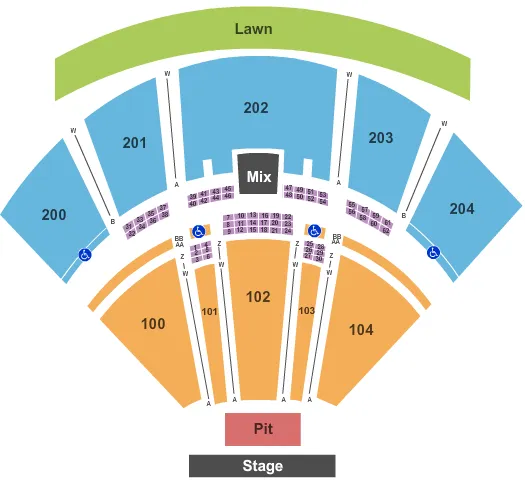  END STAGE Seating Map Seating Chart