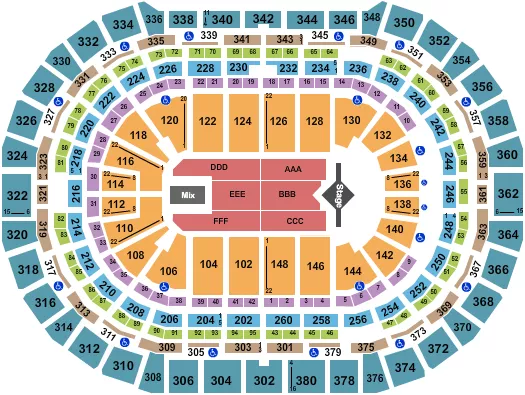  J COLE Seating Map Seating Chart