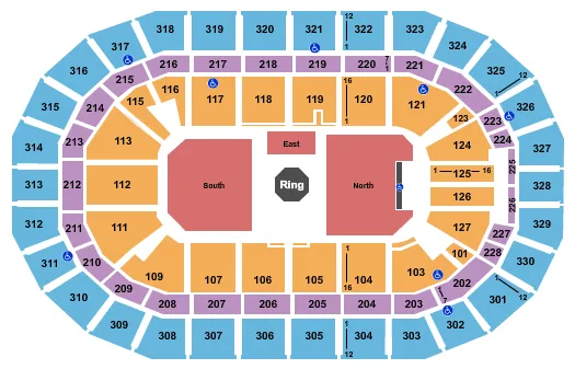  UFC Seating Map Seating Chart