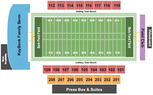  FOOTBALL Seating Map Seating Chart