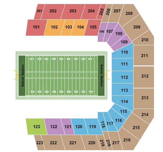  FOOTBALL Seating Map Seating Chart