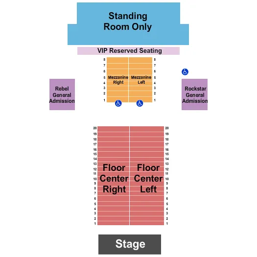  DAMIEN SCOBAR Seating Map Seating Chart