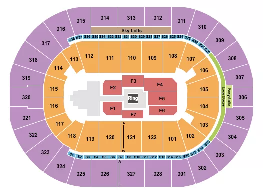  WWE 2 Seating Map Seating Chart