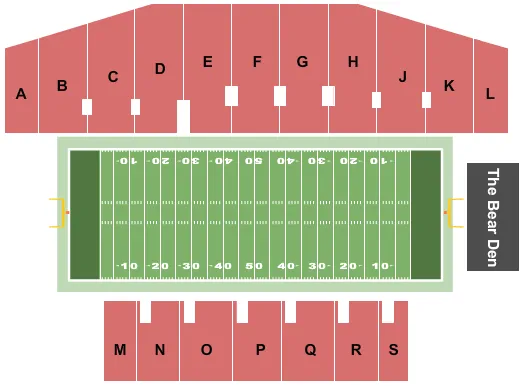  FOOTBALL Seating Map Seating Chart