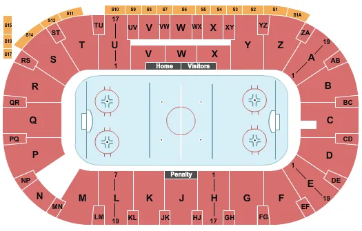  HOCKEY Seating Map Seating Chart