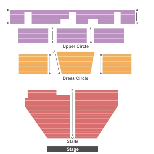  END STAGE Seating Map Seating Chart