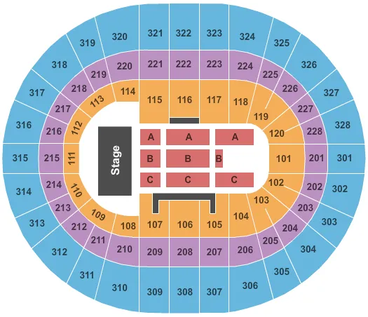  ENDSTAGE 2 Seating Map Seating Chart