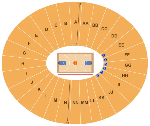  BASKETBALL Seating Map Seating Chart