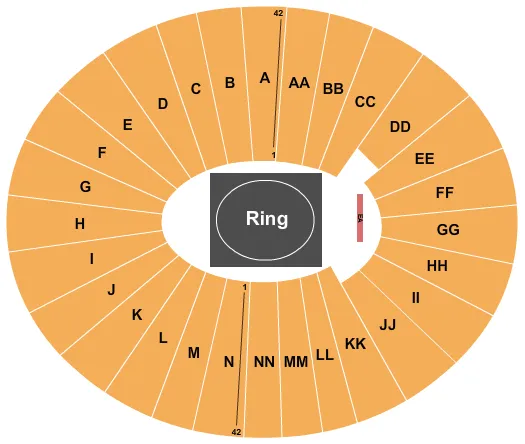  WRESTLING Seating Map Seating Chart