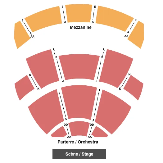 CASINO DU LAC LEAMY END STAGE Seating Map Seating Chart