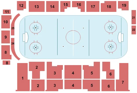  HOCKEY Seating Map Seating Chart