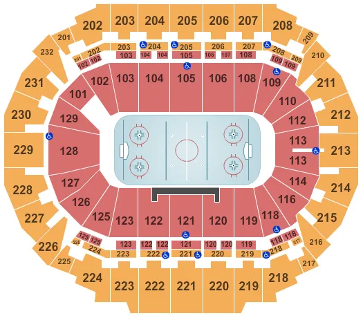  HOCKEY Seating Map Seating Chart